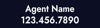 Picture of Agent Name and Number Navy Rider - 6" x 24"