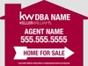 Picture of Home for Sale with Phone and Name - 17" x 20" House Shaped