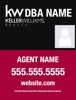 Picture of Keller Williams Agent For Sale Sign (Photo, Agent, Phone, URL) - 24" x 18"