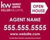 Picture of Open House With Phone, Name And Website (All Red) - 24" x 30"