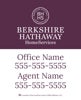 Picture of DBA, Office Number, Agent Name, and Agent Number - White Background - 30" x 24"