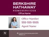 Picture of DBA, Office Number, Agent Name, and Agent Photo -  White Background - 18" x 24"
