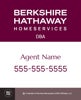 Picture of DBA, Office Number, and Agent Name - White Background - 30" x 24"