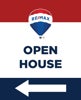 Picture of 30x24 Vertical Open House Directional Left