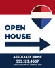 Picture of RWB - Open House Directional - Right - RWB - 30" x 24"