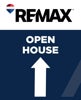Picture of Blue Slash - Open House Directional - Up - 30" x 24"