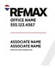 Picture of White Slash - Associate - Team Logo - Missing - Long - Red Line - 30" x 24"