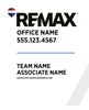 Picture of White Slash - Associate - team Name - 30" x 24"