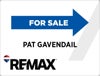Picture of White Slash - For Sale - Directional - Pat Gavendail - 18" x 24"