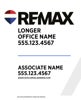 Picture of White Slash - Longer Office Name - Big Balloon - 30" x 24"