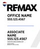 Picture of White Slash - Office Prominent - Address - 30" x 24"