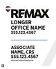 Picture of White Slash - Office Prominent - Primary Designation - 30" x 24"