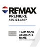 Picture of White Slash - Office Prominent - Team Logo - Big Balloon - 30" x 24"