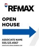 Picture of White Slash - Open House - Directional - Right - 30" x 24"