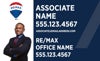 Picture of 18x30 Blue Background Sign - Agent Photo - 2