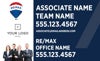 Picture of 18x30 Blue Background Sign - Team Photo