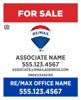 Picture of Vertical Standard Yard Sign with DRE - 30" x 24"