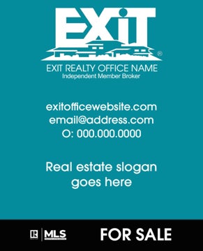 Picture of Office Sign Teal 30" x 24"