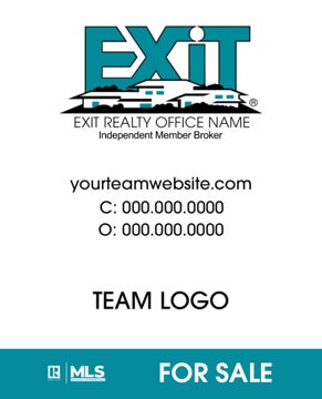 Picture of Team Logo Sign White 30" x 24"