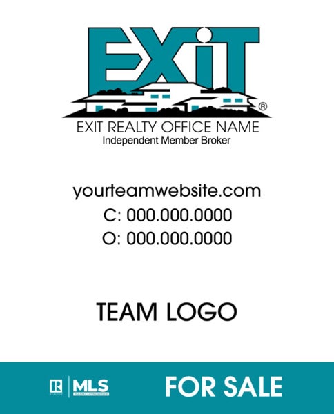 Picture of Team Logo Sign White 30" x 24"