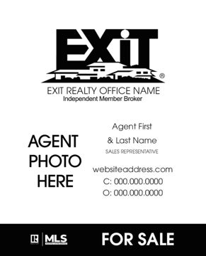 Picture of Agent Photo Sign Monotone 30" x 24"