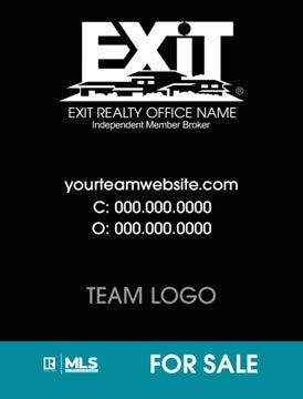 Picture of Team Logo Sign Black 24" x 18"