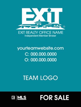 Picture of Team Logo Sign Teal 24" x 18"