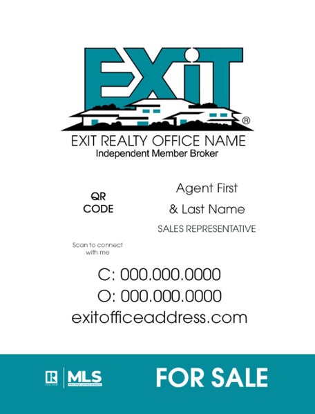 Picture of Agent Sign White 24" x 18"