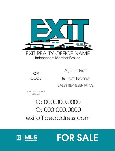 Picture of Agent Photo Sign White 24" x 18"