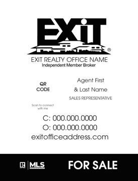 Picture of Agent Sign Monotone 24" x 18"