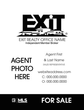 Picture of Agent Photo Sign Monotone 24" x 18"