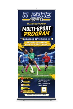 Picture of Multi-Sport Retractable Banner - 78" x 33"