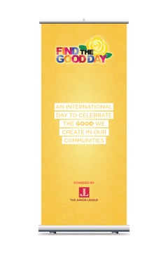 Picture of Yellow Retractable Banner - 78" x 33"