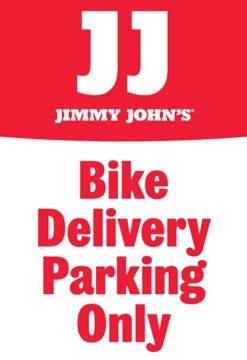 Picture of Jimmy Johns 18" x 12" Bike Delivery Parking Only