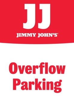 Picture of Jimmy Johns 18" x 12" Overflow Parking