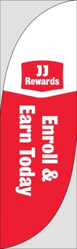 Picture of Enroll and Earn Today - 7.5' Feather Flag