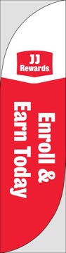Picture of Enroll and Earn Today - 13' Feather Flag