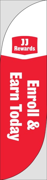 Picture of Enroll and Earn Today - 13' Feather Flag