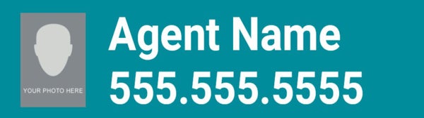 Picture of Design for Agent Photo, Name, Phone (Teal)