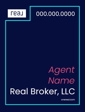 Picture of 24" x 18" Agent Sign - Aqua