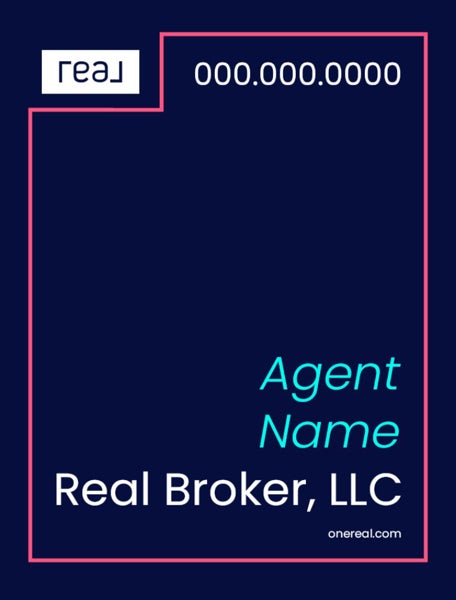 Picture of 24" x 18" Agent Sign - Coral