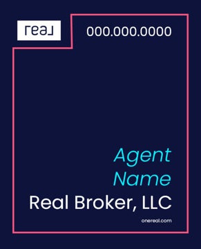Picture of 30" x 24" Agent Sign - Coral