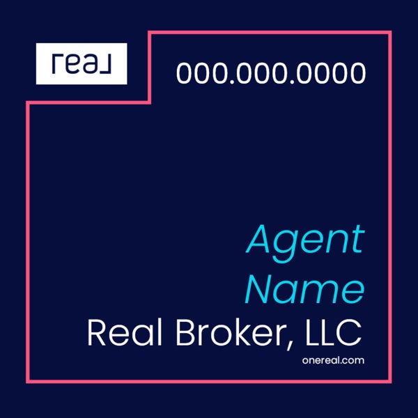 Picture of 24" x 24" Agent Sign - Coral