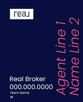 Picture of 30" x 24" Agent Sign - 2 Lines