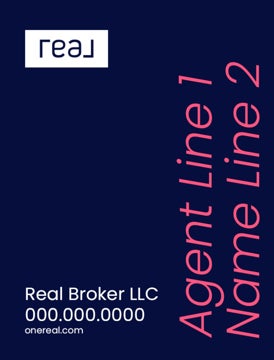 Picture of 24" x 18" Agent Sign - 2 Lines