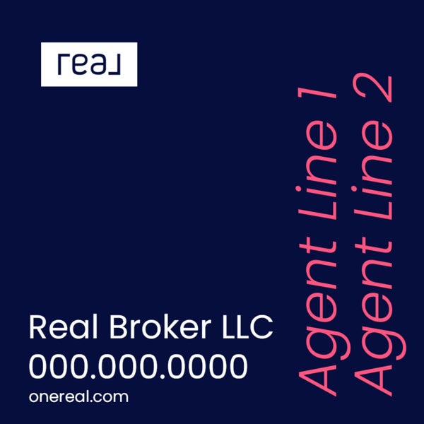 Picture of 24" x 24" Agent Sign - 2 Lines