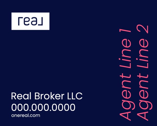 Picture of 24" x 30" Agent Sign - 2 Lines