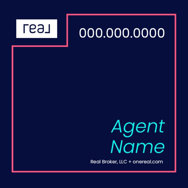 Picture of 24" x 24" Agent Sign - Coral