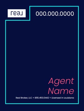 Picture of 24" x 18" Agent Sign - Aqua