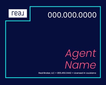 Picture of 24" x 30" Agent Sign - Aqua
